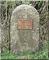 Milestone by the side of the B4363, Shropshire in WV16 6AF