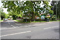 Junction of Shinfield Road and Halls Lane in RG2 8HQ