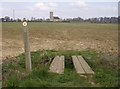 Footpath towards Toft Monks church in NR34 0ET