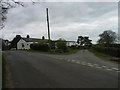 Road junction bear right to The Flatt Farm in Hayton