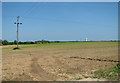 Cultivated field at West End in West Caister