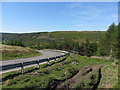 Bend on the A4233 above Cwm Rhondda-fach in CF43 4BN