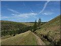 Path descending towards Cwm Rhondda-fach in Maerdy Community