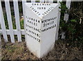 Victorian Milepost at Shocklach in SY14 7BL