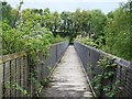 Wooden Footbridge over Railway Line in Pilsley & Morton Ward