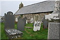 Eglwys a mynwent Sant Mihangel Treflys Church and churchyard in LL49 9YF