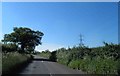 Power cables alongside Perrinpit Road near Frampton Cotterell in BS37 9TU