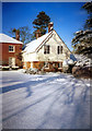 Manor Cottage - and a bit of Weston Manor - in the snow in SG4 7AS