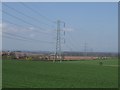 Pylons march across the Staffordshire countryside in WV6 7BP