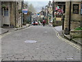 Main street in Haworth West Yorkshire in BD22 8DP