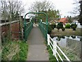 Footbridge across the Bure between Coltishall and Horstead in NR12 7AT