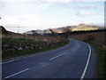 A912 road looking towards Lomond Hills in KY14 7SS