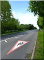Winyates Way climbs to cross Coventry Highway, Redditch in B98 0SB