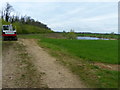 Flooded gravel pit near Stowe in PE6 9QX