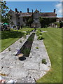 Waterston: water feature in the manor house garden in DT2 7SR