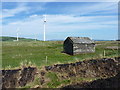 Disused shelter beside the windfarm in LA18 4NW