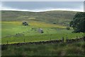 Footpath to Lower Fleetgreen and moorland beyond in SK17 0LZ
