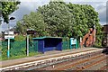 Wrexham-bound platform, Gwersyllt railway station in Gwersyllt Community
