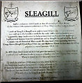 Historical plaque, Sleagill in Sleagill