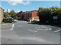 Imber Road and Copheap Lane mini-roundabout in Warminster in BA12 9HX