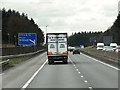 Westbound M80 approaching Junction 5 in G68 0BX