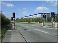 Traffic lights on the A38 in NG17 1JS