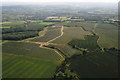 Solar farm near St. Helen's/ Brading, Isle of Wight: aerial 2014 in PO36 0BB