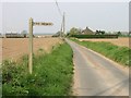 Repps Road and public footpath in NR29 3BX