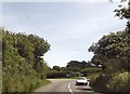 Approaching junction near Burncoose in Mawgan-in-Meneage