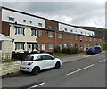 Row of houses at the NW end of High Street, Gilfach Goch in CF39 8SH