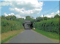 Fyfield Lane passes under the railway in SP11 9BX
