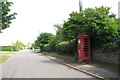 K6 telephone box in Holt Road in Field Dalling