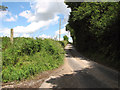 View along Primes Lane in Blyford