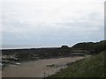 The shoreline at Cresswell in Northumberland in Cresswell