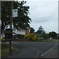 Bus stop sign at the end of Gouldings Avenue, Walton-on-the-Naze in CO14 8RP