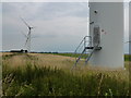 At the base of turbine 2 on Glassmoor Wind Farm in PE7 2LU
