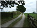 Farm track (bridleway) off Long Lane in DE6 3DL