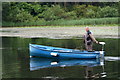 Fisherman on Rescobie Loch, Forfar in DD8 2SA