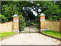 The gates of Bridley Manor in GU3 3QB