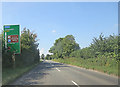 A350 approaches junction with Melksham Road in SN12 7QA