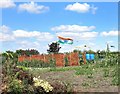 Indian Flag on the Allotment in Shabbington