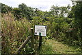 Entrance to Sow Dale Nature Reserve in PE23 4JD