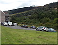 Small car park on sloping ground in Blaengarw in CF32 8BE