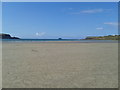 Beach at Daymer Bay looking towards the mouth of the river Camel in PL27 6SA