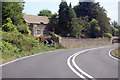 Bend on A46 near Bathview Park in BA1 8AF