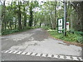 The entrance to Langshot stud on Gracious Pond Road in GU24 8HL