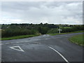 Minor road junction near Bisbrooke in Bisbrooke