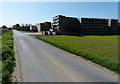 Stacks of potato crates along Fengate Road in PE11 3NE
