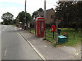 Telephone Box & Holton St.Mary Postbox in Holton St. Mary