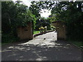 Entrance gates off Bullock Road in PE7 3TT